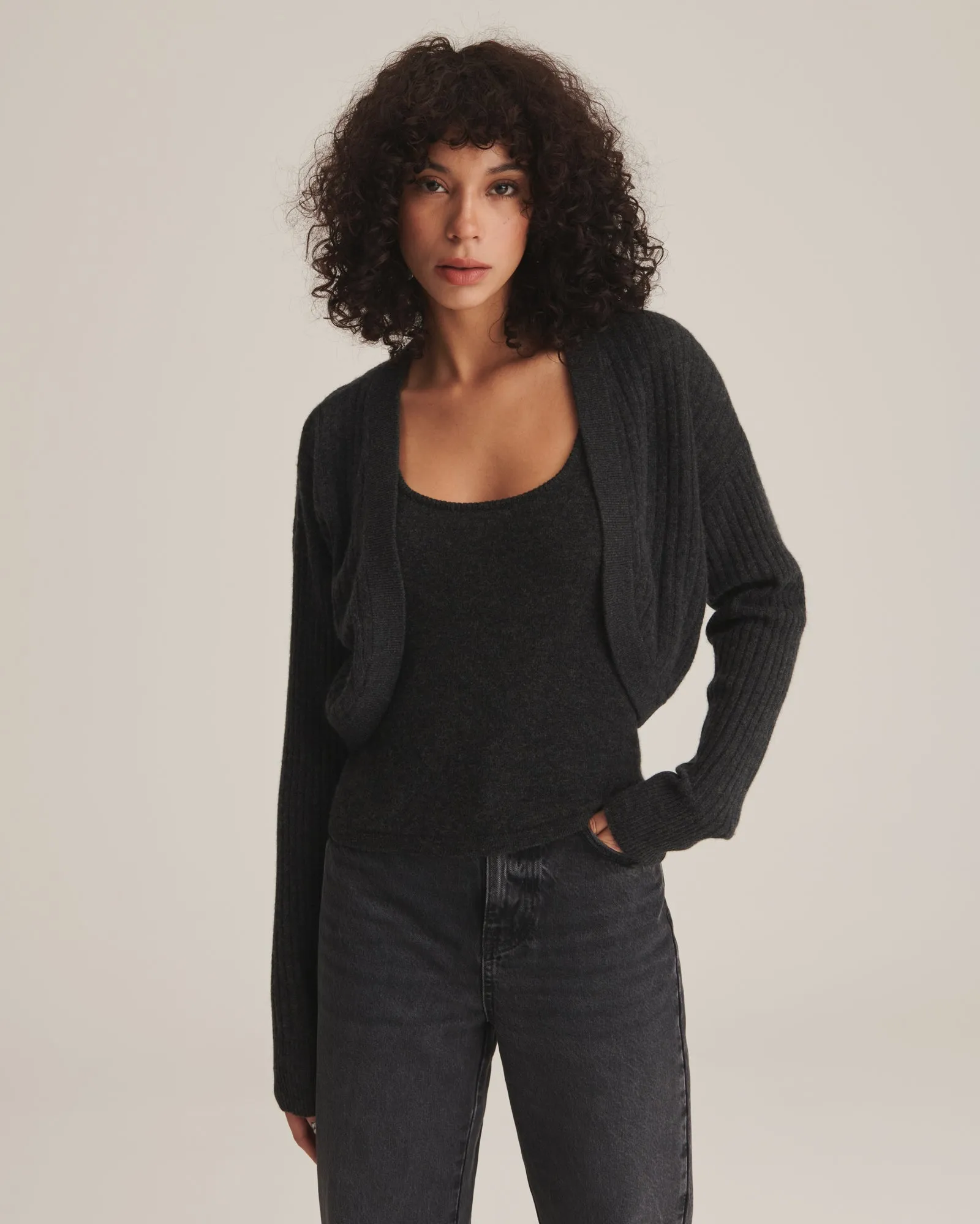 Lightweight Cashmere Bolero