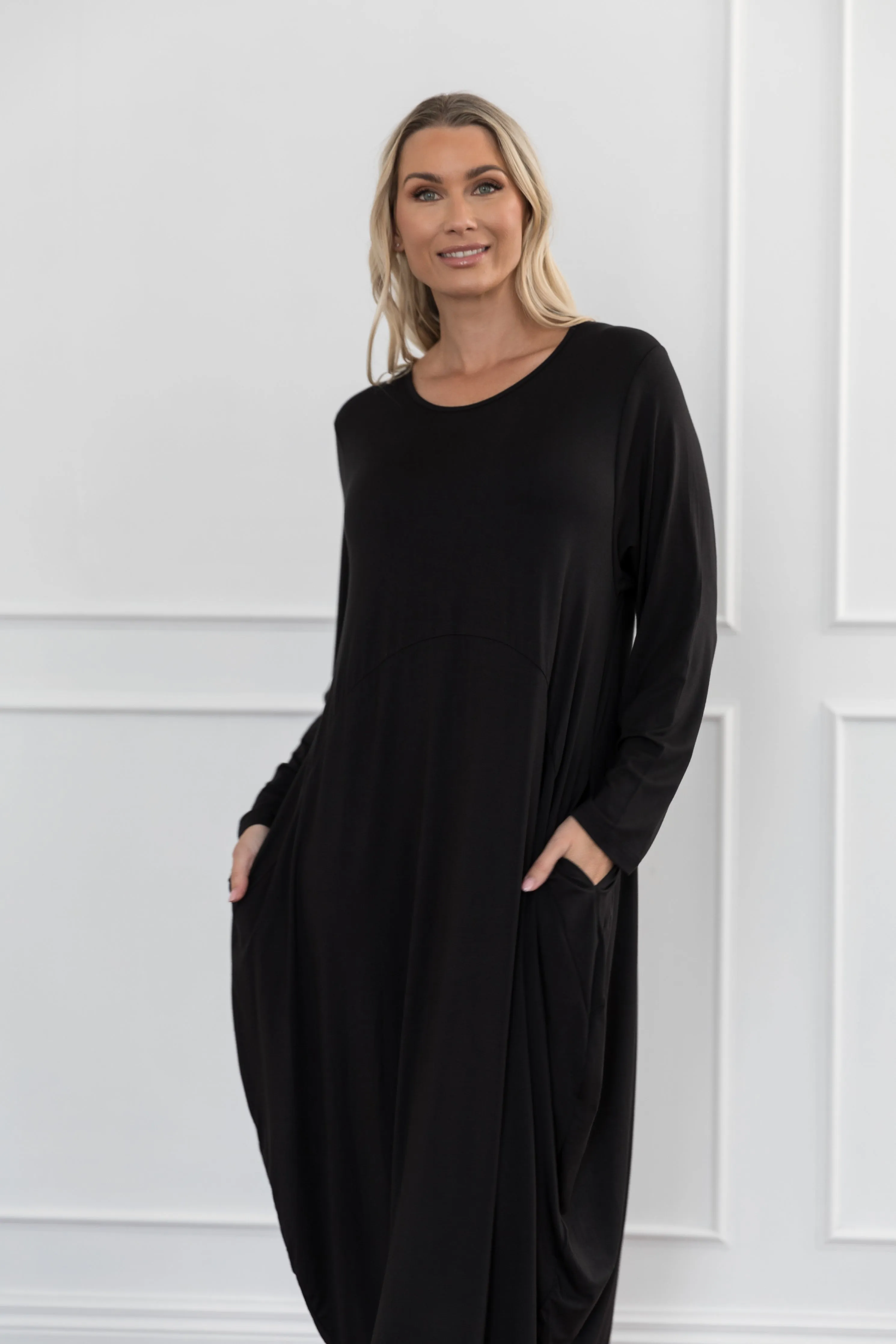 Long Sleeve Soho Dress in Black