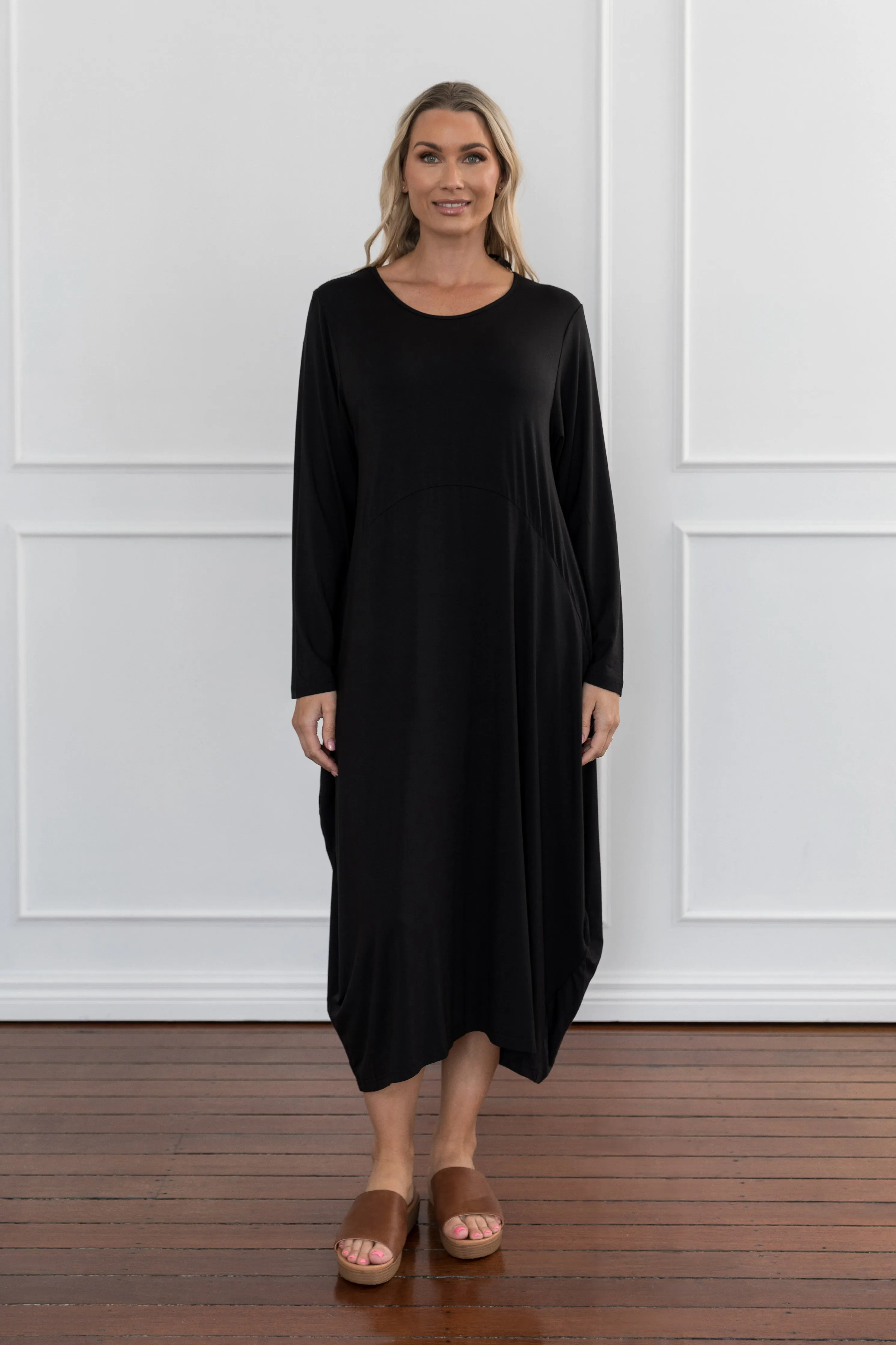 Long Sleeve Soho Dress in Black