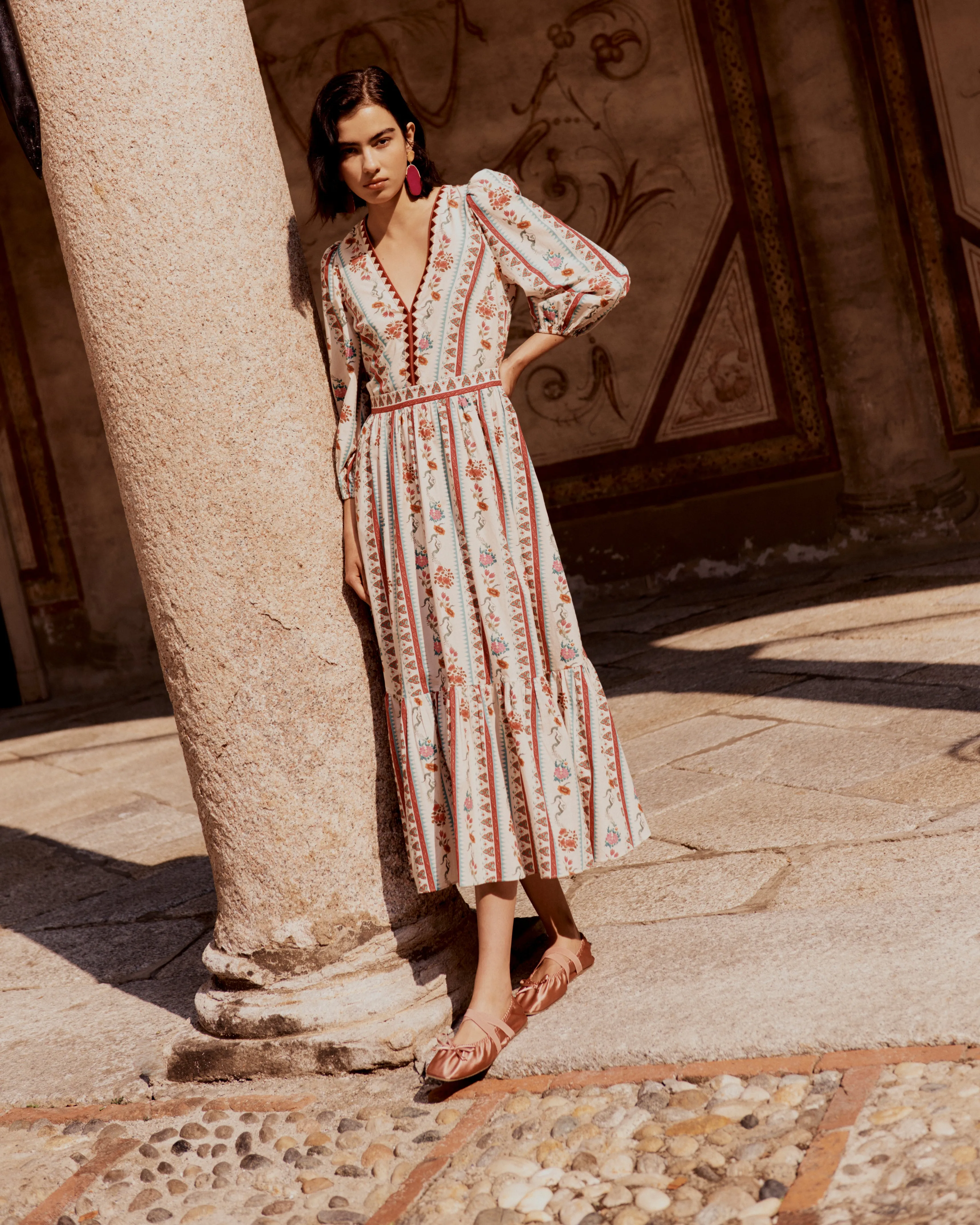 Loretta Dress in Saladin Print