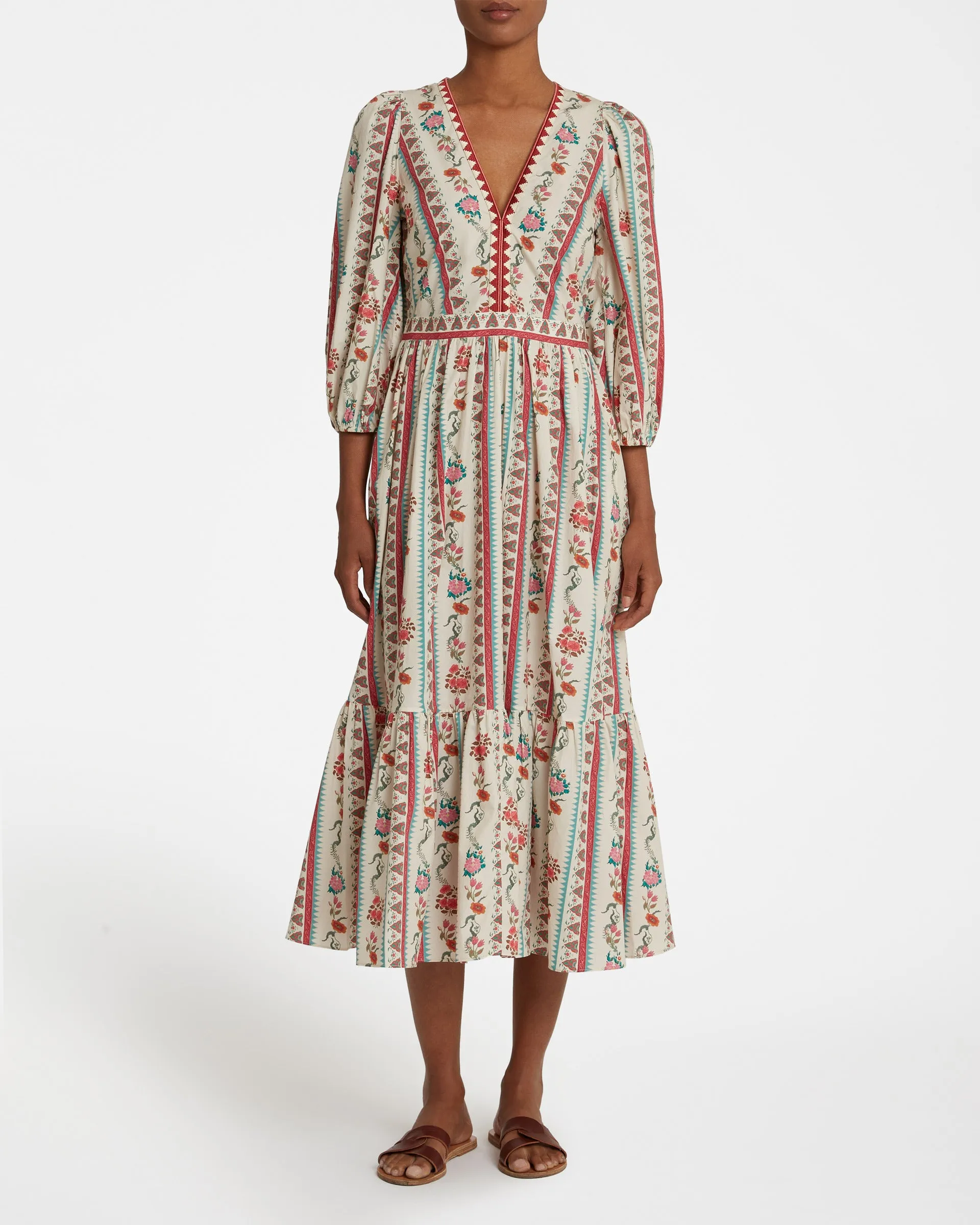 Loretta Dress in Saladin Print