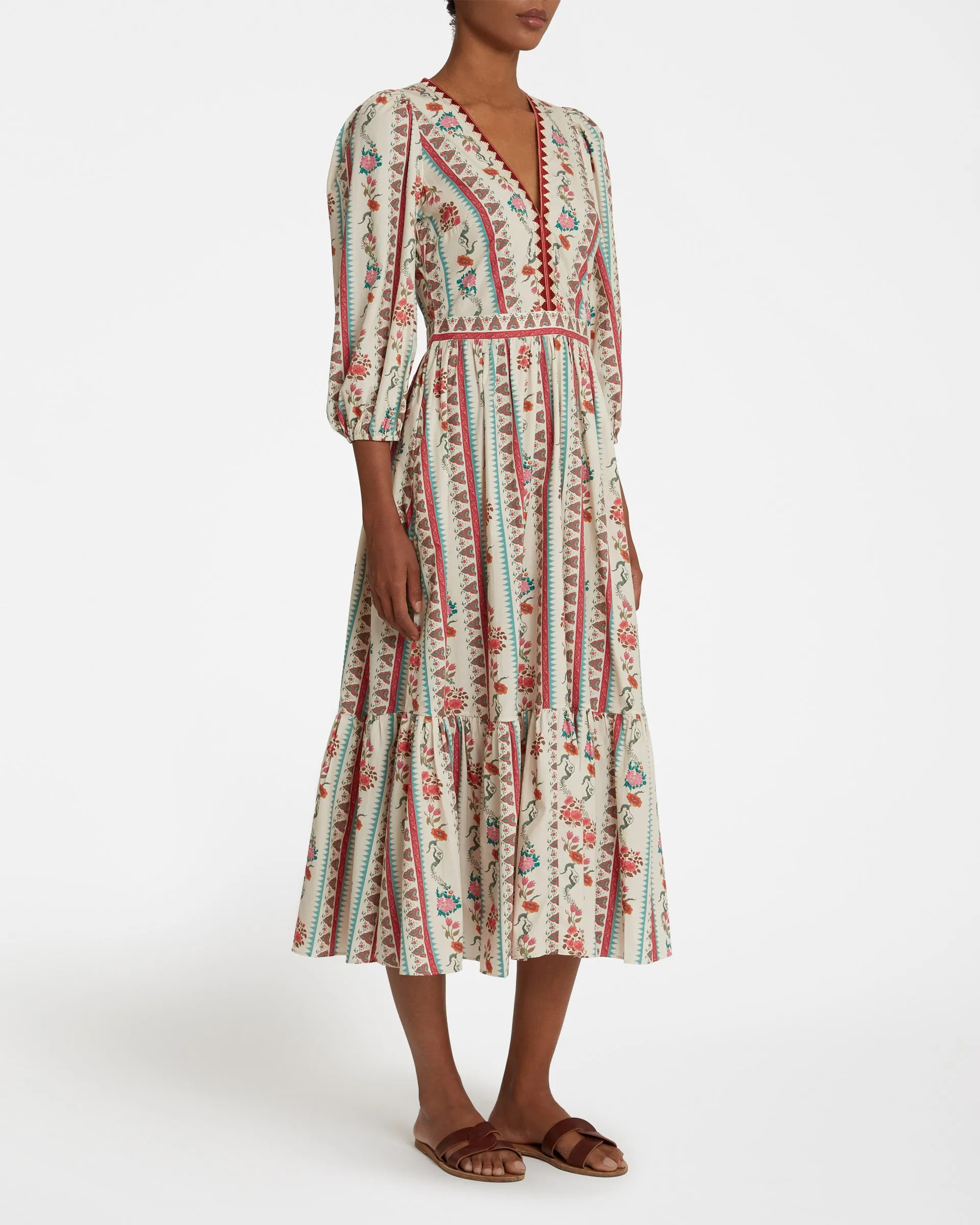 Loretta Dress in Saladin Print