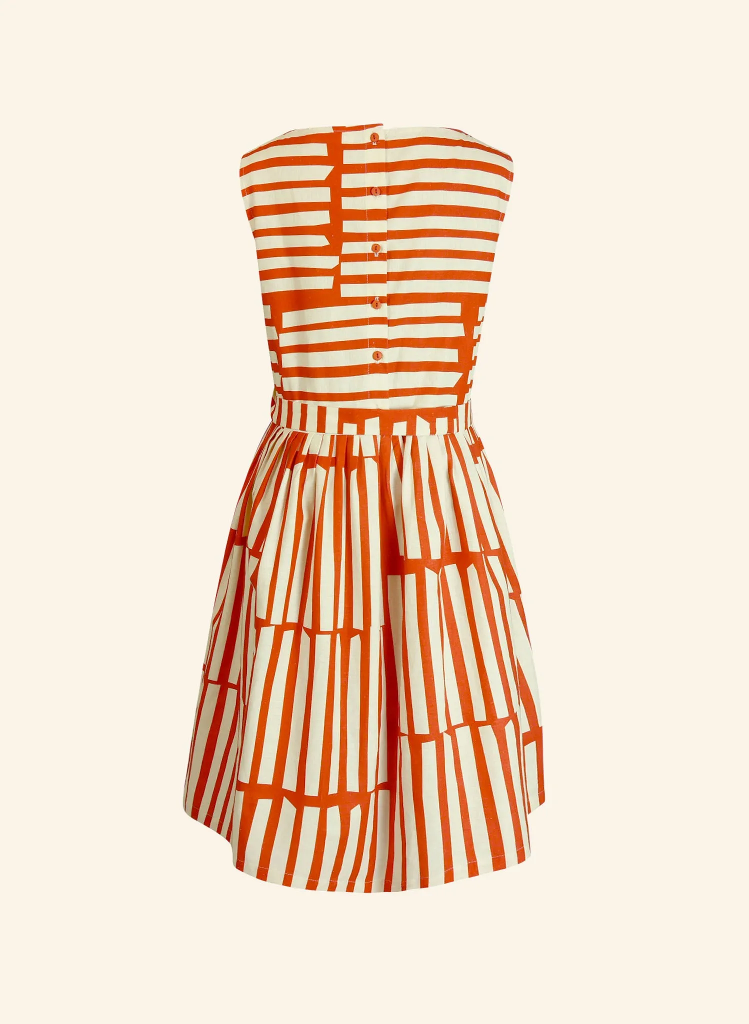 Mabel Dress - Red Box Stripe