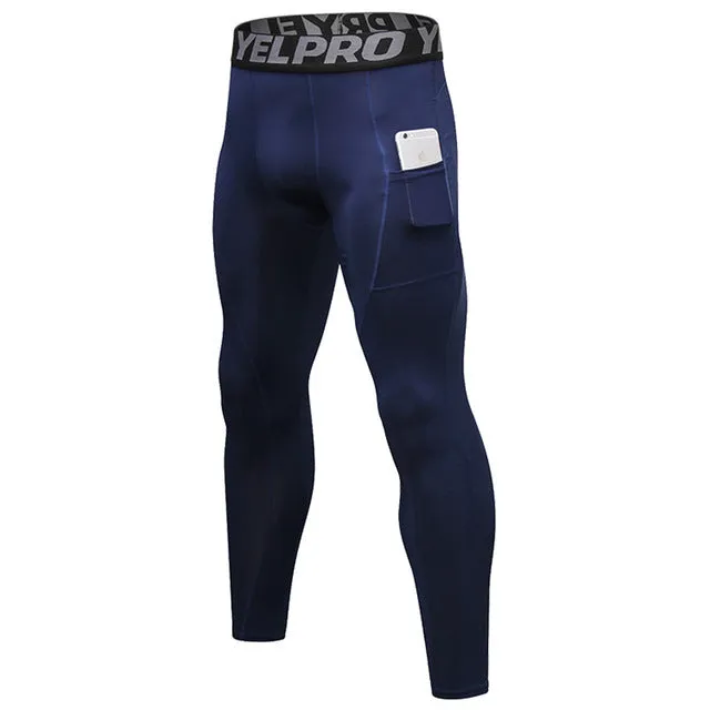 Men's Elastic Running Leggings