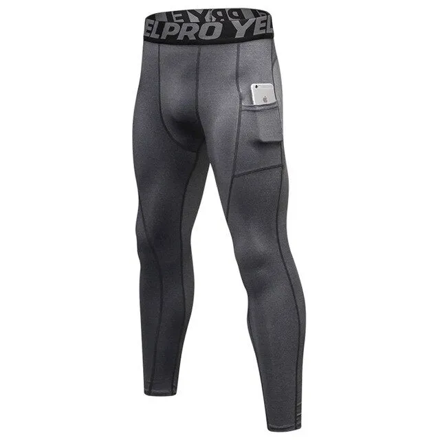 Men's Elastic Running Leggings