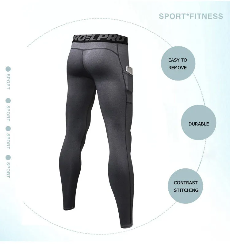 Men's Elastic Running Leggings