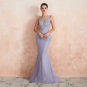 Mermaid Luxury Beaded Crystal Evening Dresses