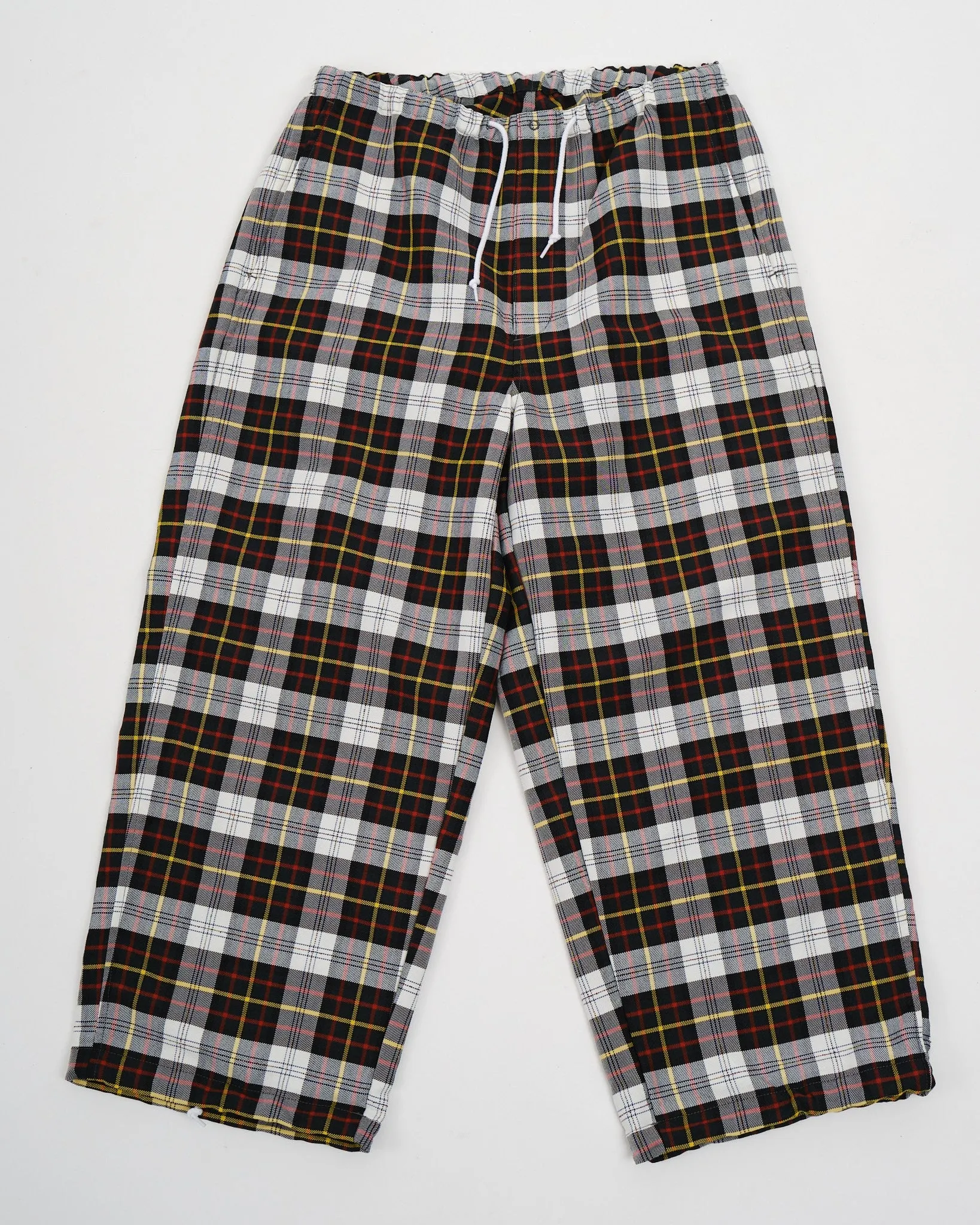 MIL Easy Pants Wool PE Check White