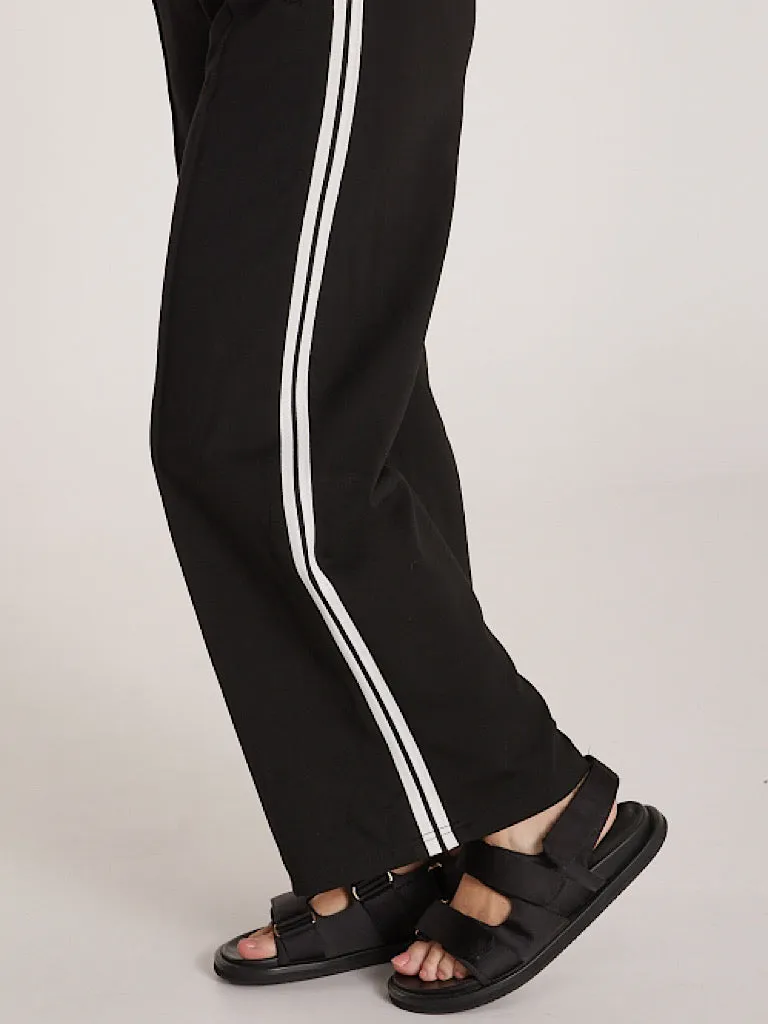 Noah Cropped Pant - Black Stripe