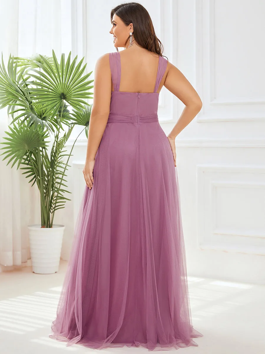 Plus Size Wholesale Tulle Bridesmaid Dresses for Women