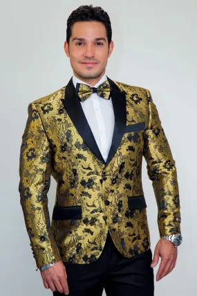 "Amsterdam" Gold Tuxedo Jacket (Separates)