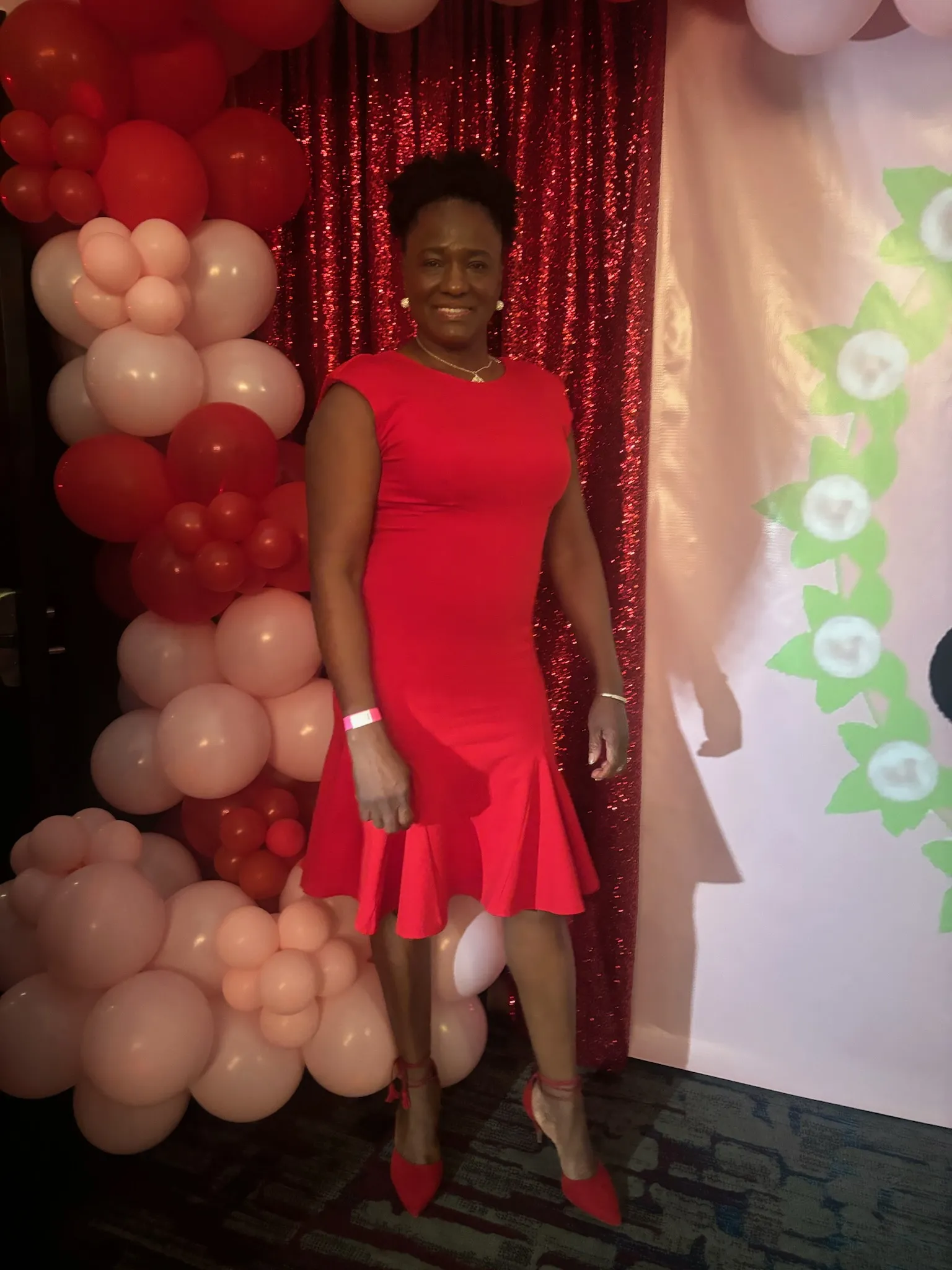 Red with a Flare Dress