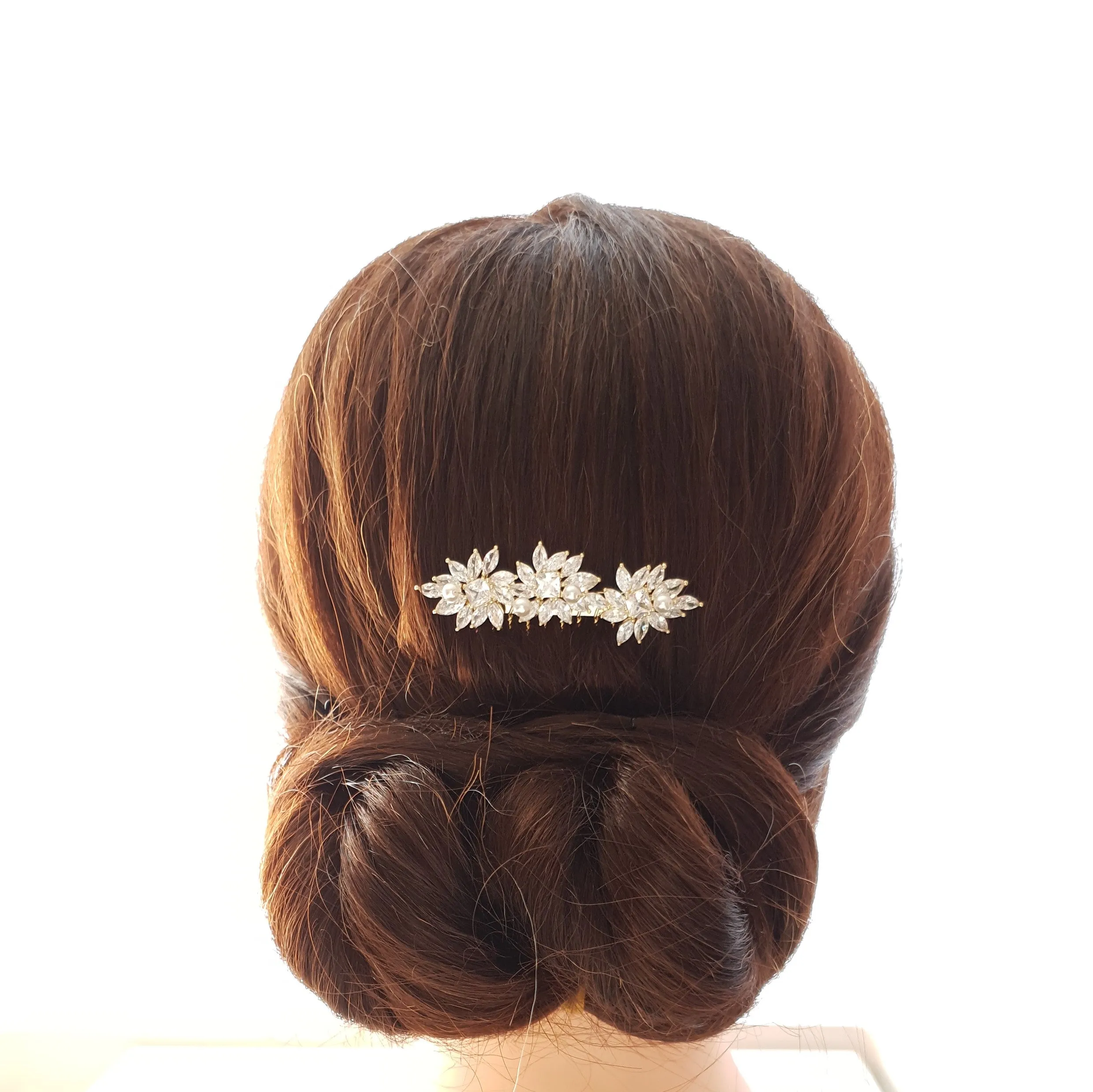 Rose Gold Hair Combs for Brides- Bridget