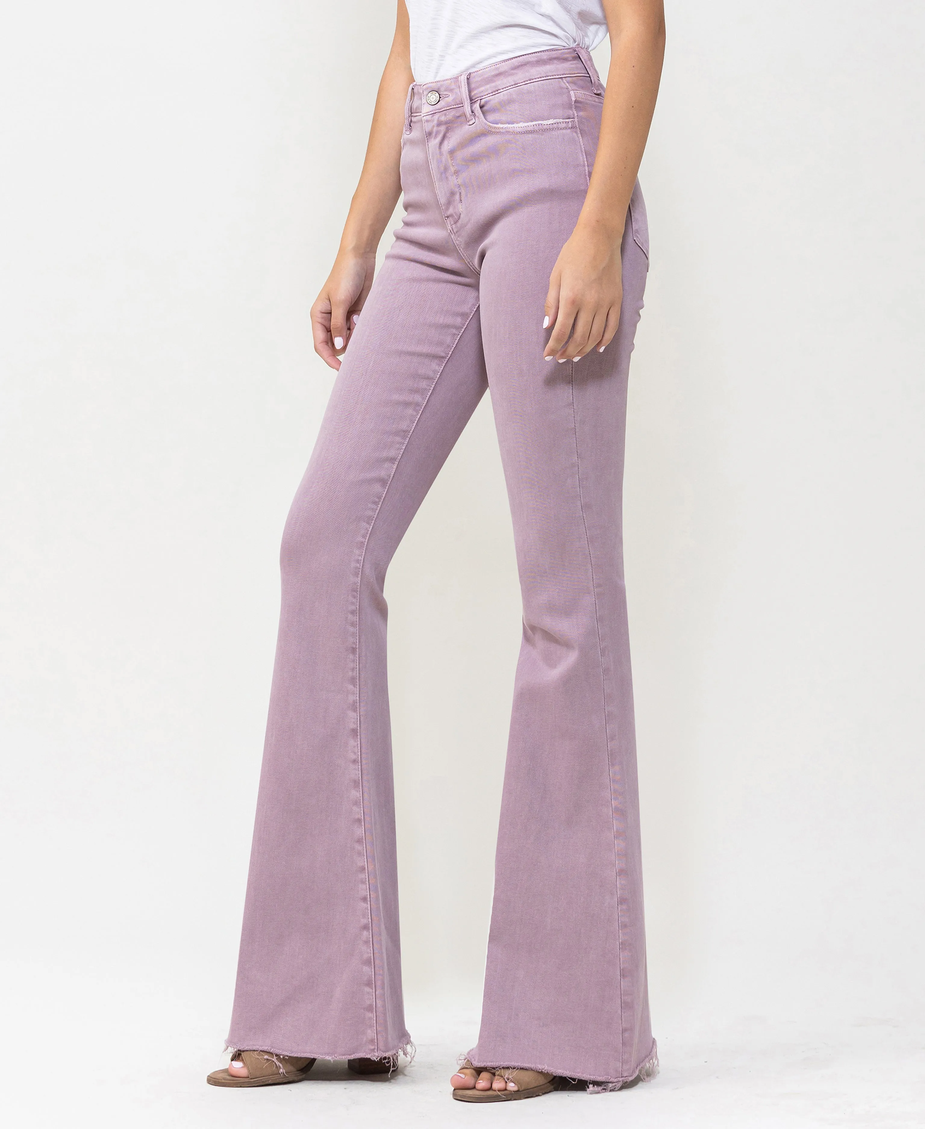 Sea Fog - High Rise Super Flare Jeans