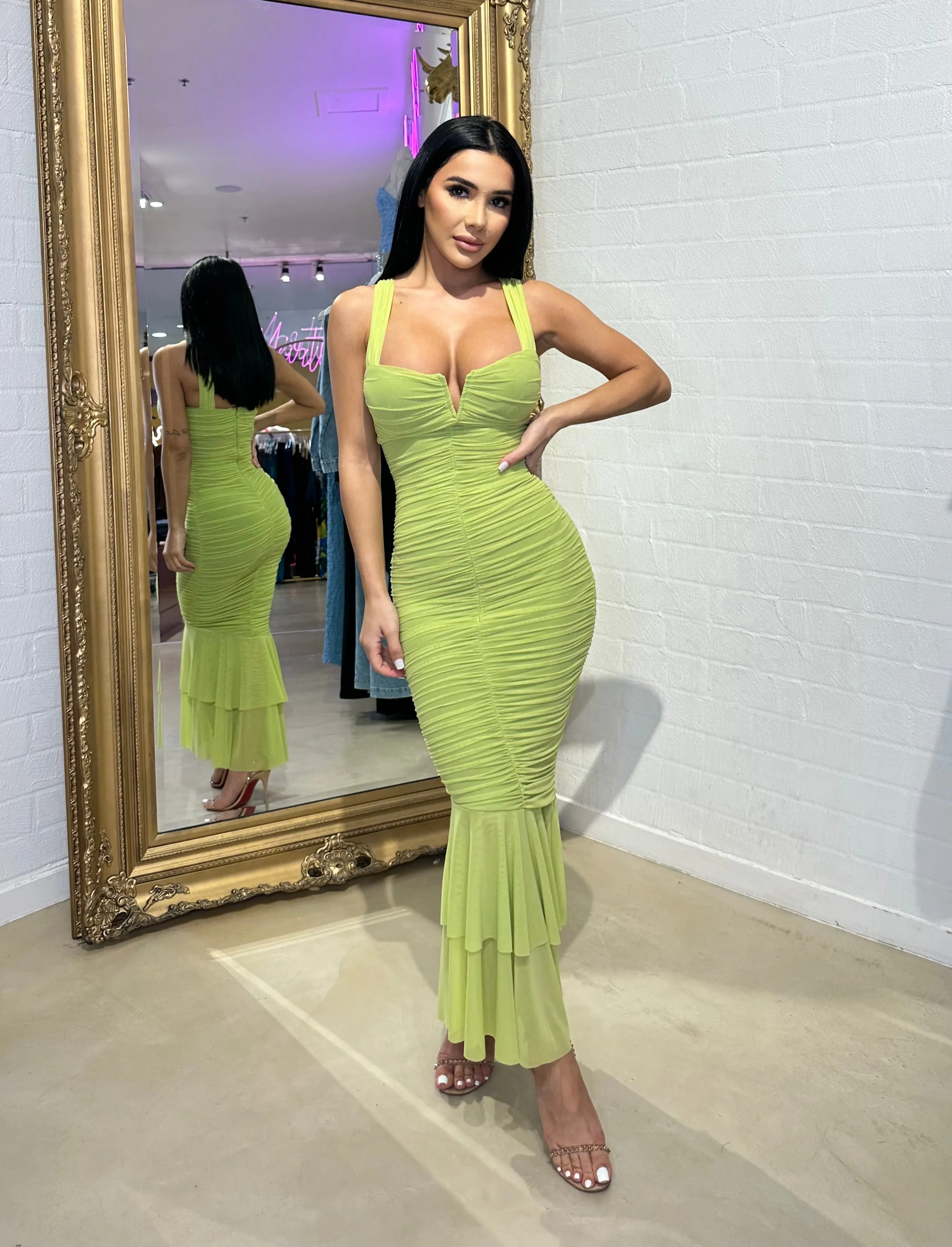 Sonya Dress Lime