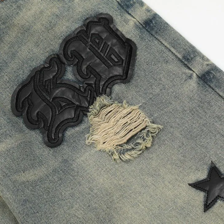 Star Distressed Jeans