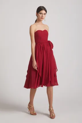 Sweetheart Convertible Short Chiffon Bridesmaid Dresses (AF0190)