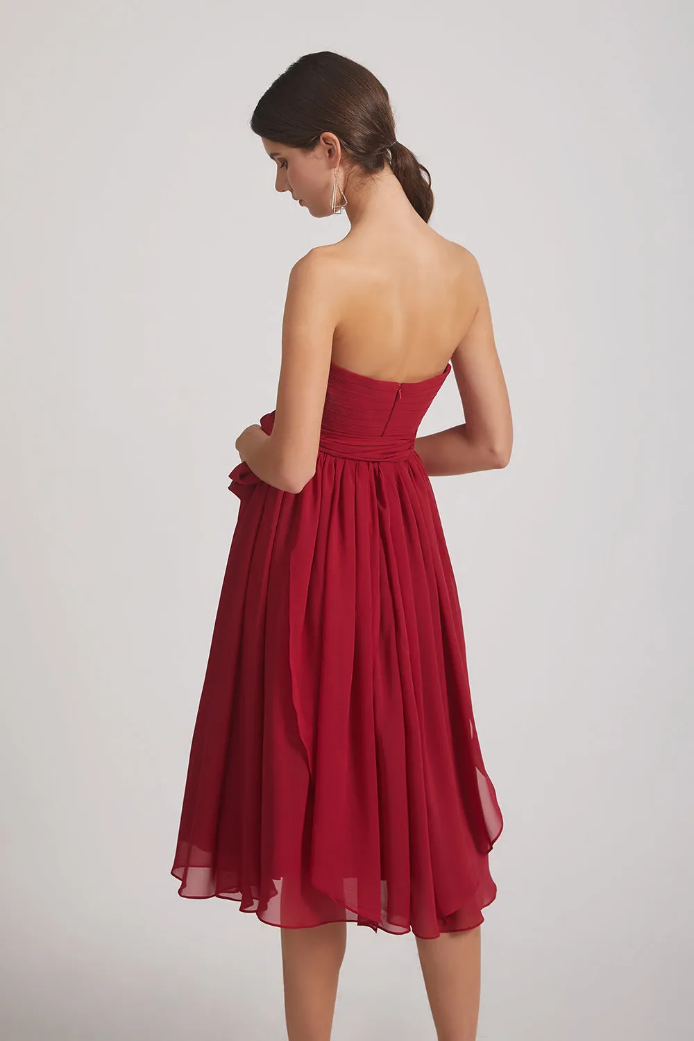 Sweetheart Convertible Short Chiffon Bridesmaid Dresses (AF0190)