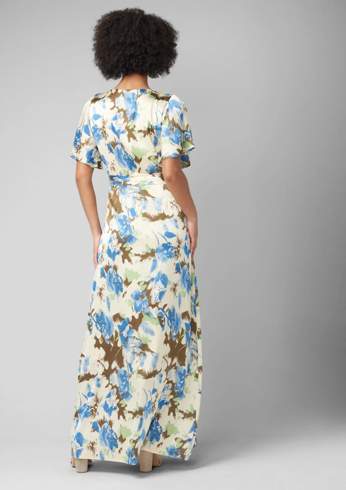 Tall Vera Silky Floral Maxi Dress