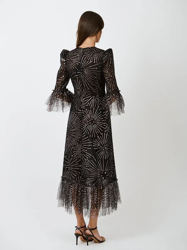 The Black Rain Falconetti Dress in Black