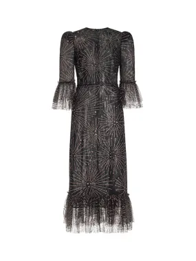 The Black Rain Falconetti Dress in Black