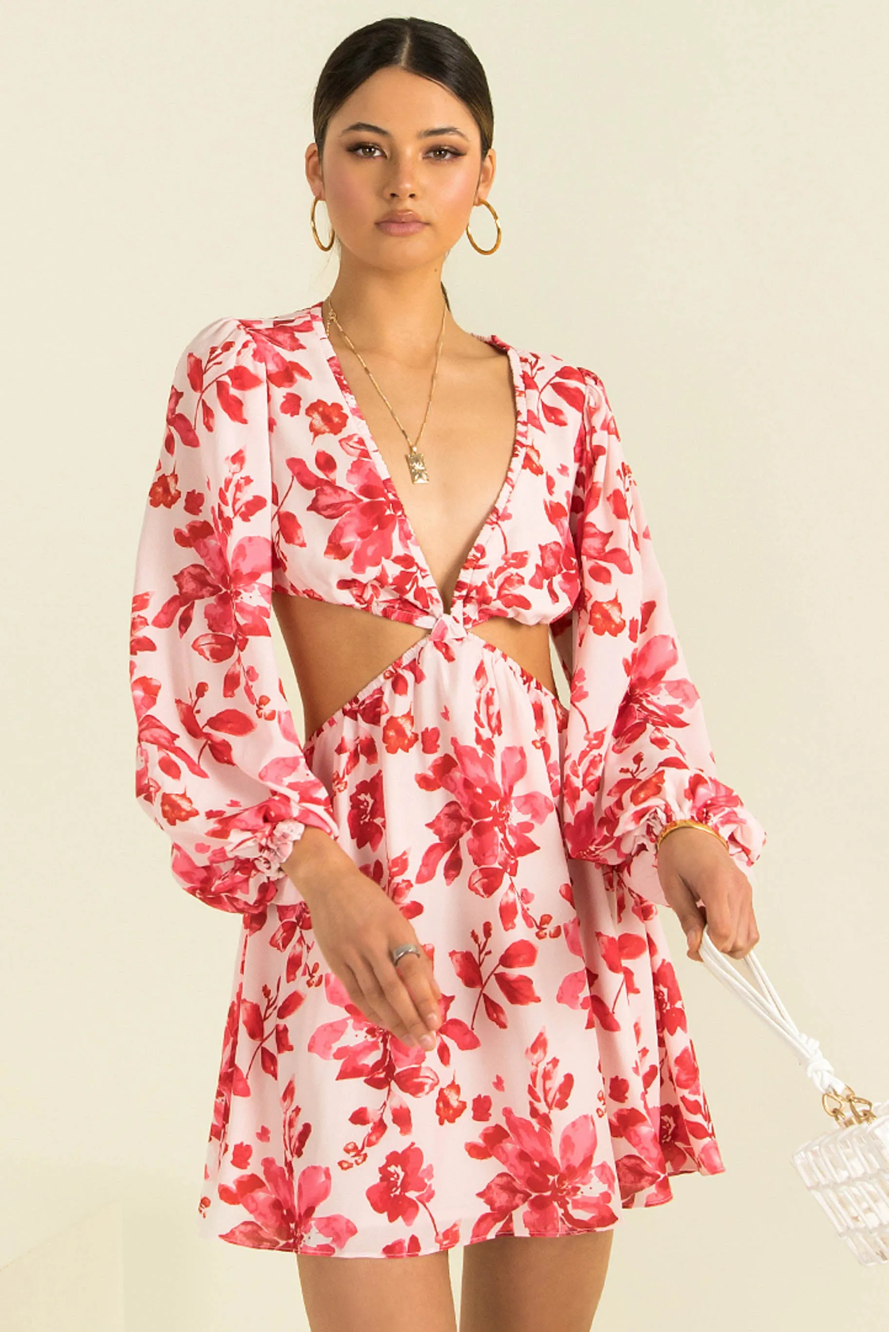 Tullia Dress / Red Floral