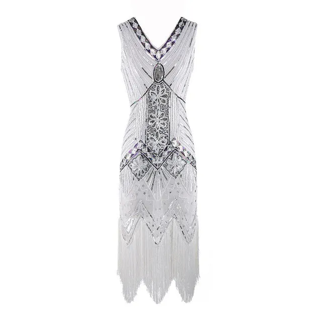 Vintage 1920s Flapper Great Gatsby Dress