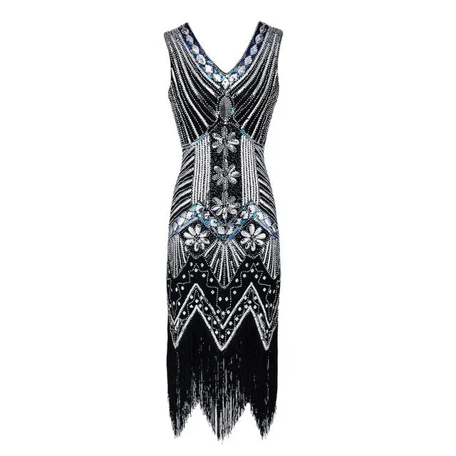 Vintage 1920s Flapper Great Gatsby Dress