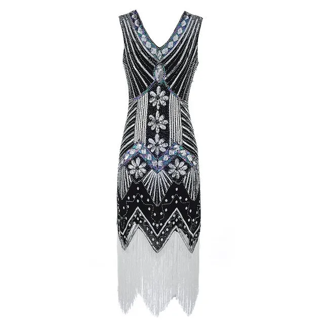 Vintage 1920s Flapper Great Gatsby Dress