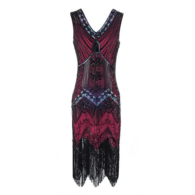 Vintage 1920s Flapper Great Gatsby Dress