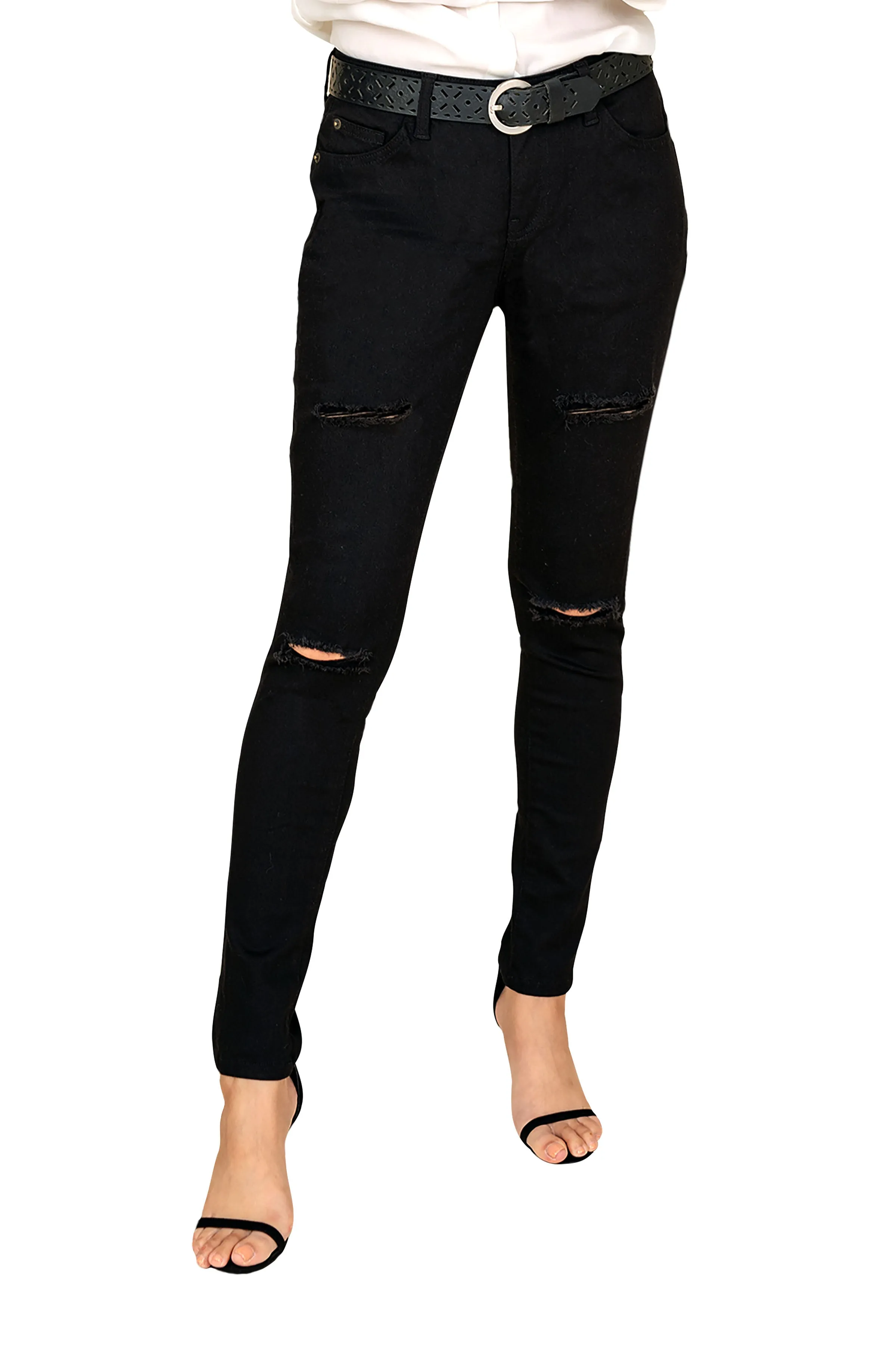 Women's Distressed Skinny Jeans