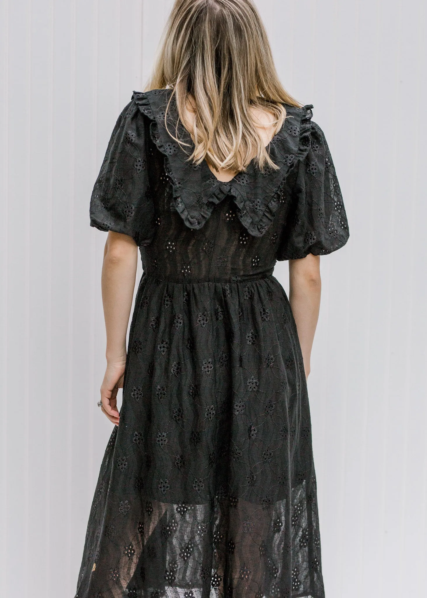 X Black Vintage Linen Dress