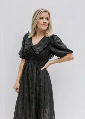 X Black Vintage Linen Dress