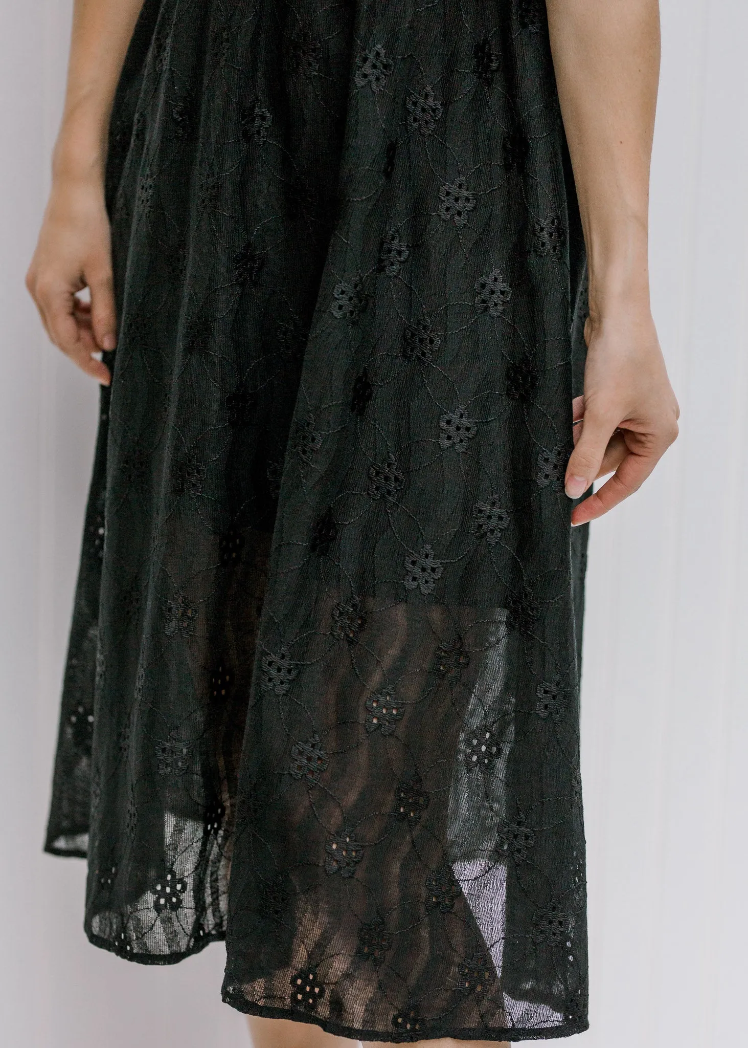 X Black Vintage Linen Dress