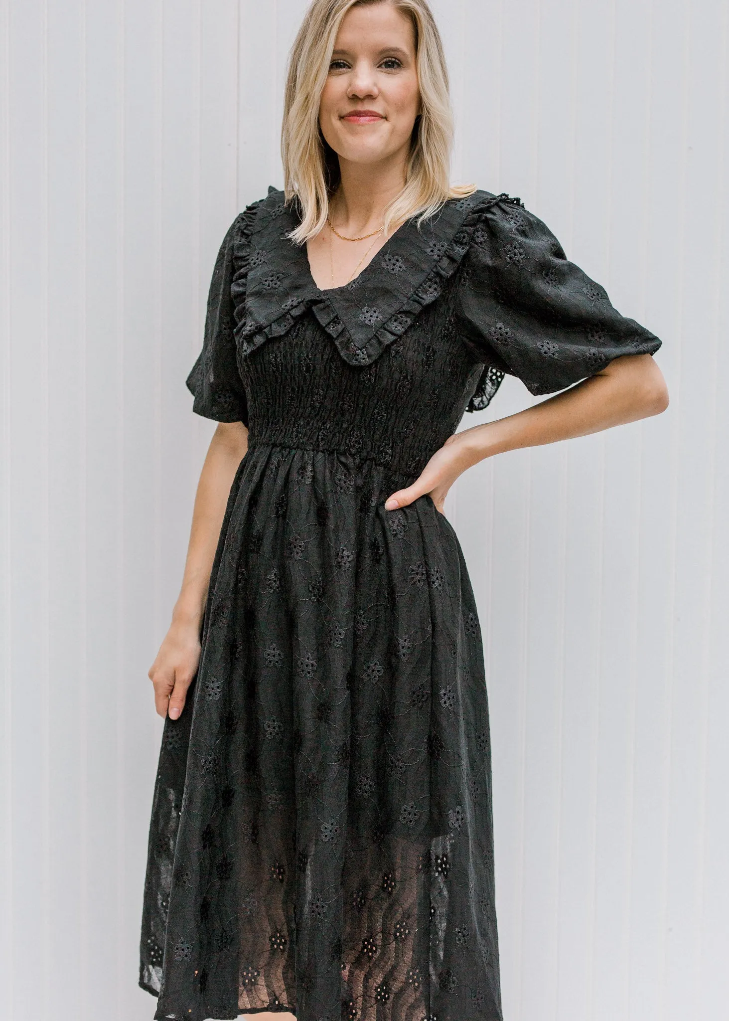 X Black Vintage Linen Dress